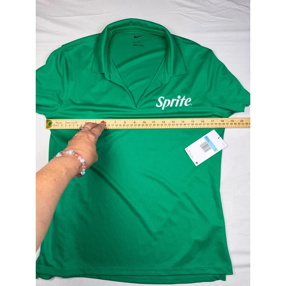 Nike Golf Sprite Polo Shirt Womens Medium Green Dri-FIT Short Sleeve DC1991-319